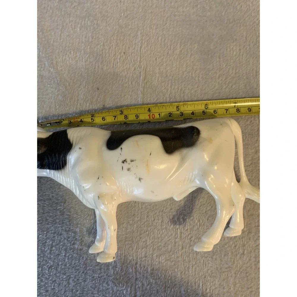 Vintage Lot Nylint Black And White Bull Small Large Cow Pig Plastic Toy 3